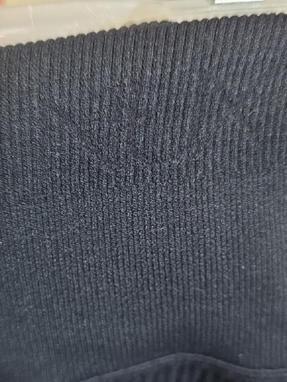 NUX High-Rise Ribbed Black Women's LEGGINGS - Picture 2 of 4